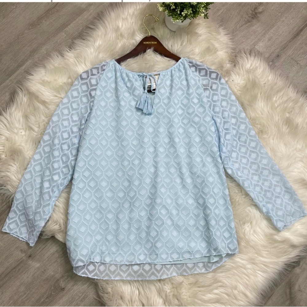 Sail to Sable STB Blue Tassle Blouse